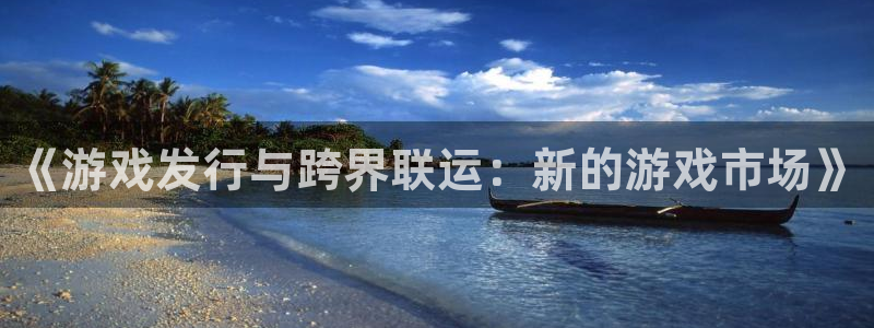 db电竞官网代理开号怎么开：《游戏发行与跨界联运：新的游戏市场》